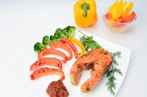 Grilled fish Stock Photos