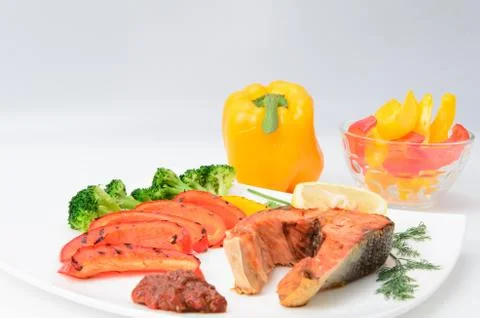 Grilled fish Stock Photos