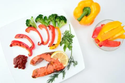 Grilled fish Stock Photos