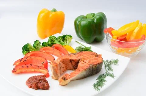 Grilled fish Stock Photos