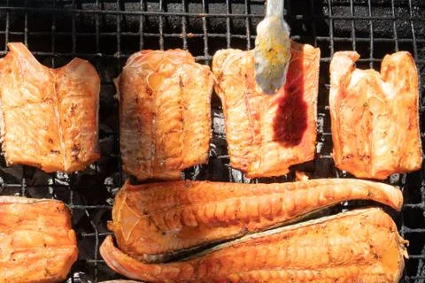 Grilled fish Stock Photos