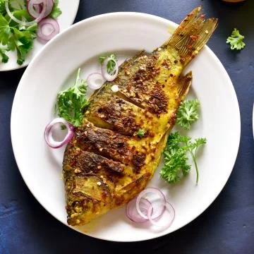 Grilled fish Foto stock