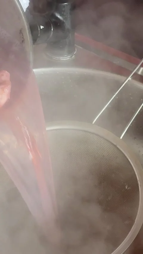 Grilled giant squid tentacles served with lemon and herbs as a gourmet seafood Stock Footage 345742750