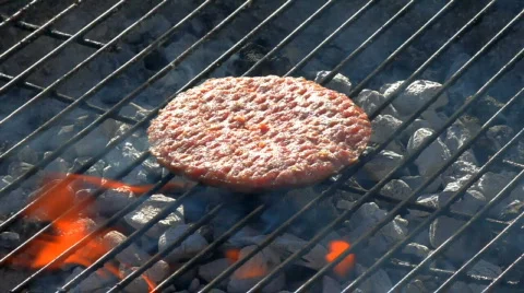 Grilled Hamburger Stock Footage 450751