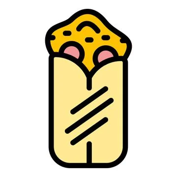 Grilled kebab icon vector flat Stock Illustration