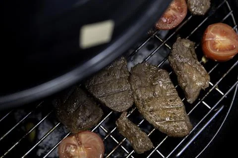 Grilled lamb meat Fotos de archivo