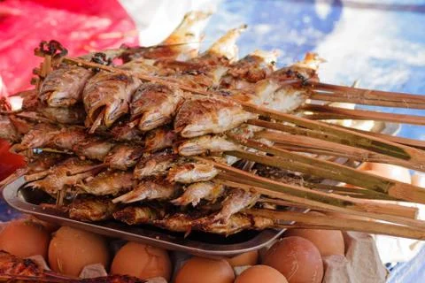 Grilled Laos Fish Foto stock