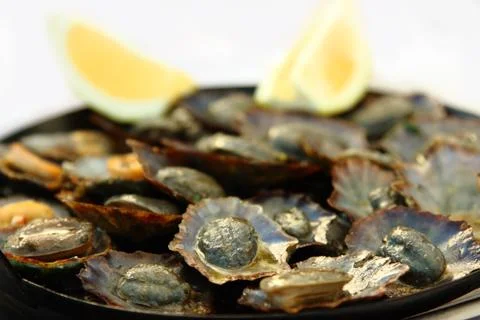 Grilled Limpets Stock Photos