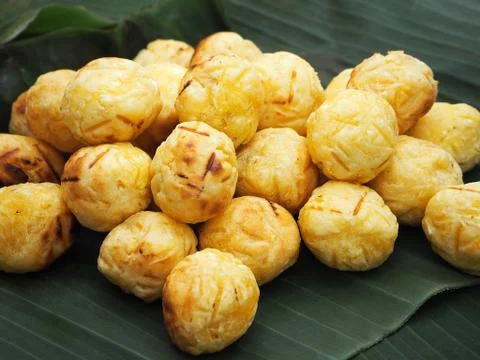 Grilled Mashed Potato Balls Stock Photos