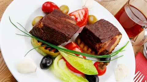 Grilled meat : beef Vídeos de archivo 22826147