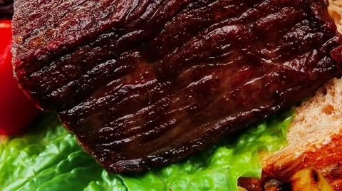 Grilled meat : beef Vídeos de archivo 47632437