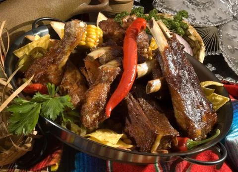 Grilled meat Stock Photos