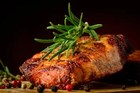 Grilled meat Stock Photos