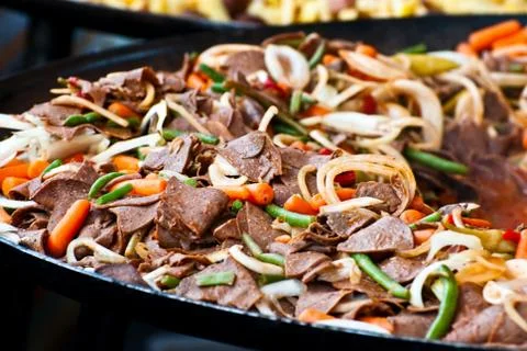 Grilled meat Stock Photos