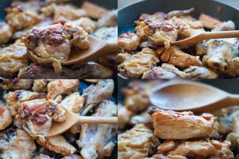 Grilled meat Stock Photos
