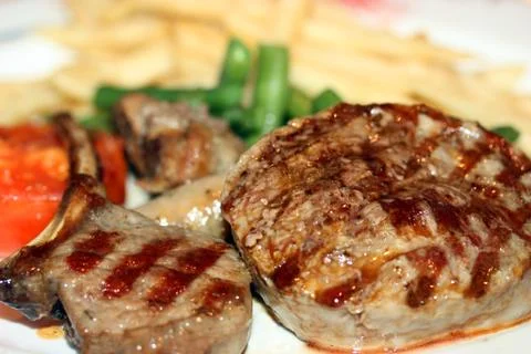 Grilled Meat Stock Photos