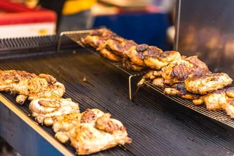 Grilled meat Stock Photos