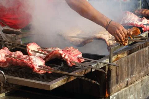 Grilled meat Foto stock