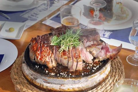 Grilled meat Stock Photos