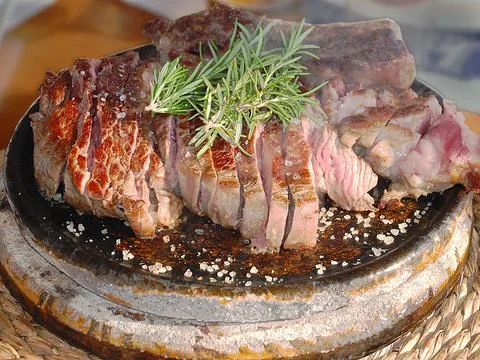 Grilled meat Stock Photos