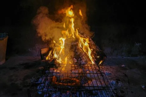 Grilled meat Stock Photos