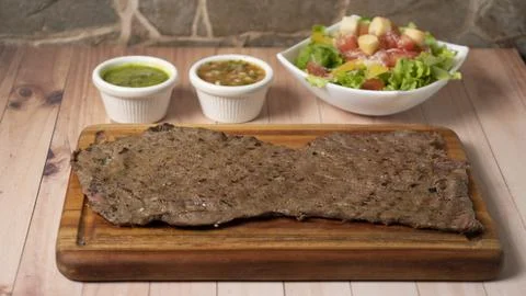 Grilled meat platter Stock Photos