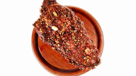 Grilled meat in spices Vídeos de archivo 25207925