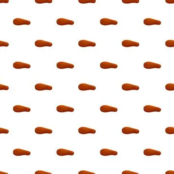 Grilled meat steak seamless pattern background design Stock Illustration