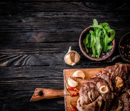Grilled meat on a table Stock Photos