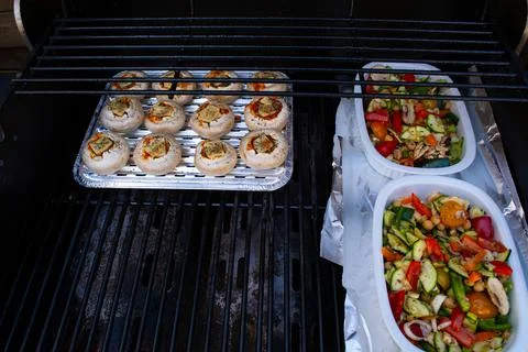 Grilled nice vegetables Stock Photos