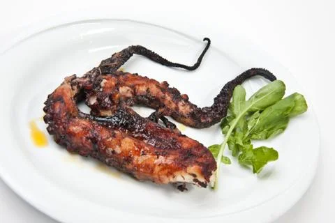 Grilled octopus Stock Photos