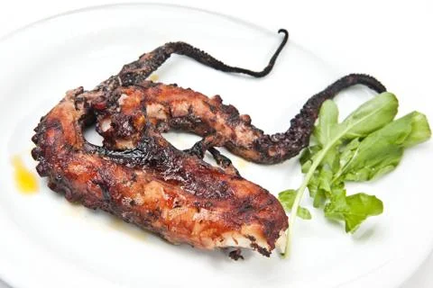 Grilled octopus Foto stock