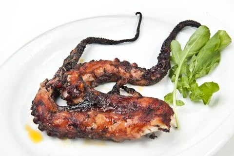 Grilled octopus Stock Photos
