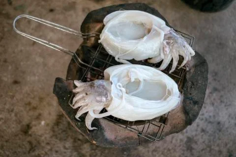 Grilled octopus Stock Photos