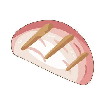 Grilled onion Stock Illustration