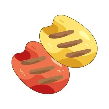 Grilled pepper Stock Illustration