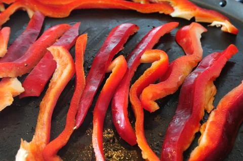 Grilled pepper Stockfoto's