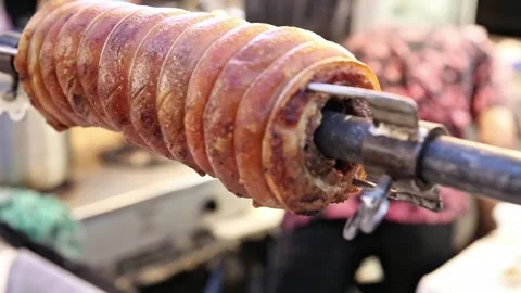 Grilled pork chop close up Stock Footage 272298224