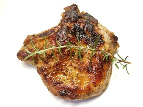 Grilled Pork Chop Stock Photos