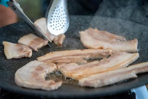 Grilled pork chops Stock Photos