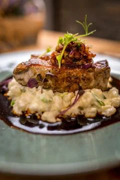 Grilled pork cutlet Foto stock