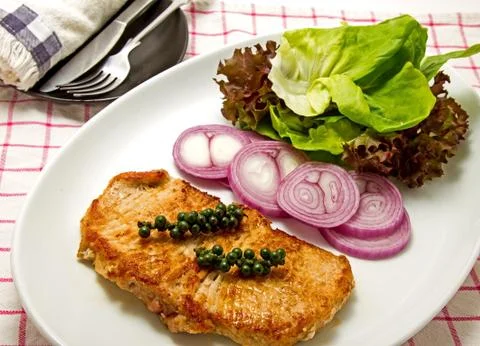 Grilled pork Stock Photos