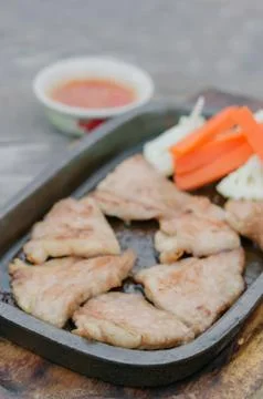 Grilled pork Foto stock