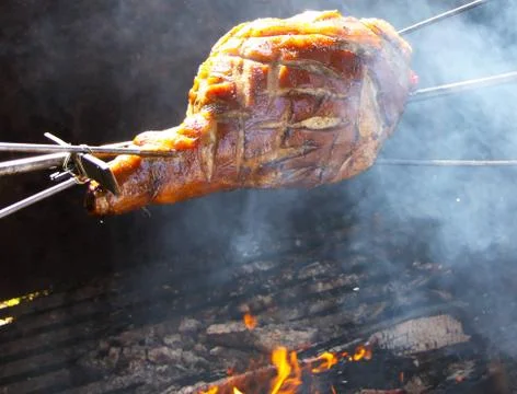 Grilled pork Stock Photos
