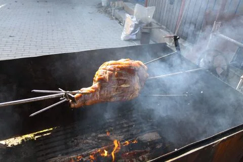 Grilled pork Stock Photos
