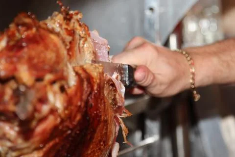 Grilled pork Stock Photos