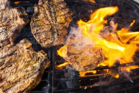Grilled pork Stock Photos