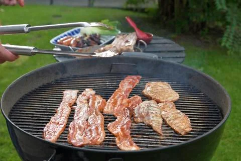 Grilled pork Stock Photos