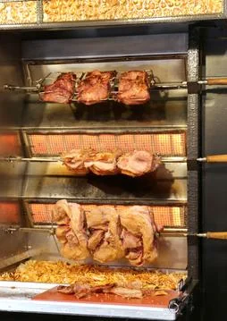 Grilled pork 库存照片