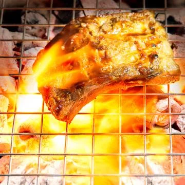 Grilled pork ribs Stock Photos